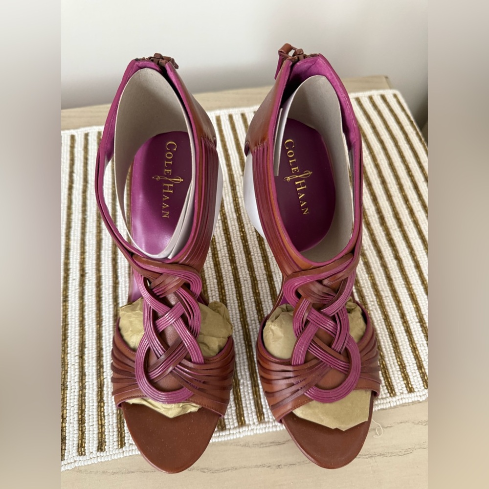 Cole Haan 
Women’s strap heal sandal- new never worn